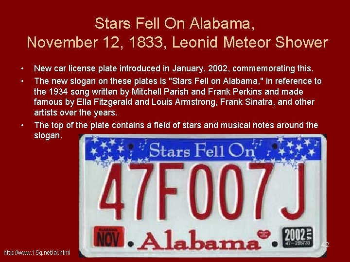 Stars Fell On Alabama, November 12, 1833, Leonid Meteor Shower • • • New Stars Fell On Alabama, November 12, 1833, Leonid Meteor Shower • • • New