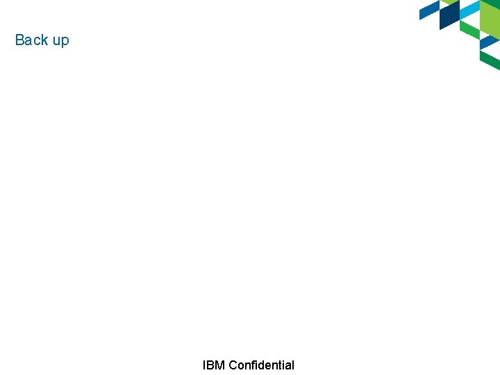 Back up IBM Confidential 