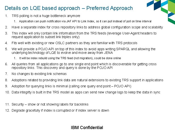 Details on LQE based approach – Preferred Approach 1. TRS polling is not a