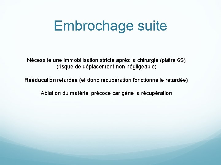 Fractures de lextrmit distale du radius de la