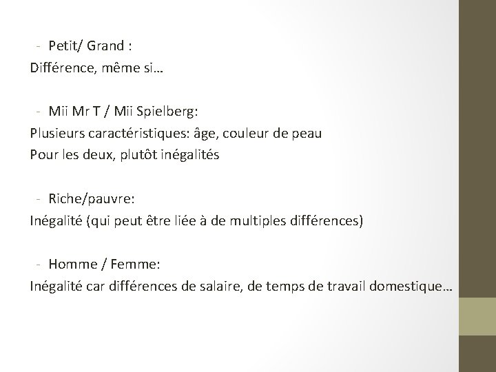 - Petit/ Grand : Différence, même si… - Mii Mr T / Mii Spielberg: