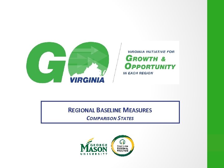 REGIONAL BASELINE MEASURES COMPARISON STATES 