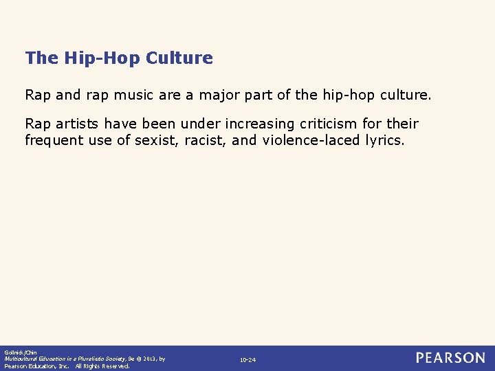 The Hip-Hop Culture Rap and rap music are a major part of the hip-hop