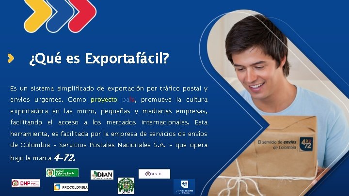 ¿Qué es Exportafácil? Es un sistema simplificado de exportación por tráfico postal y envíos