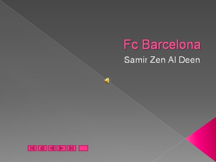  Fc Barcelona Samir Zen Al Deen 