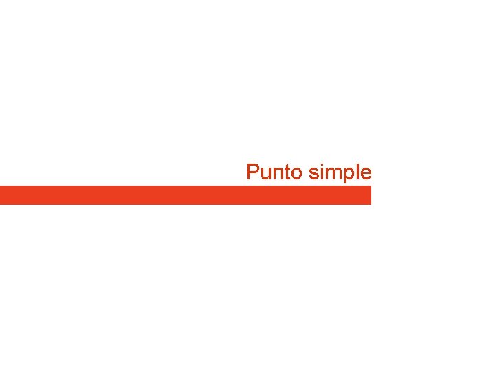 Punto simple Punto simple