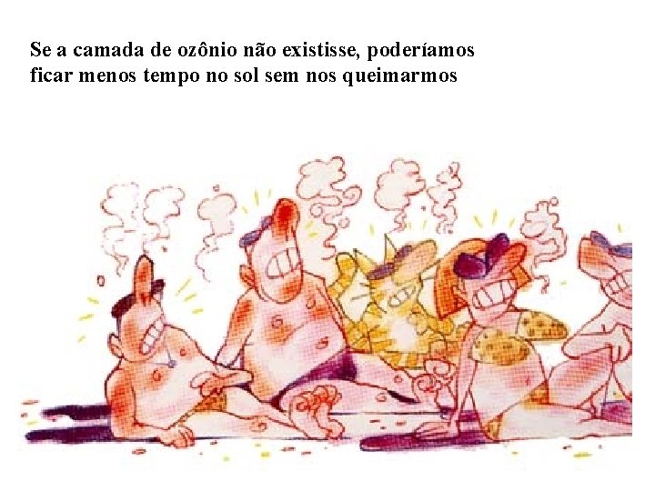 Se a camada de ozônio não existisse, poderíamos ficar menos tempo no sol sem