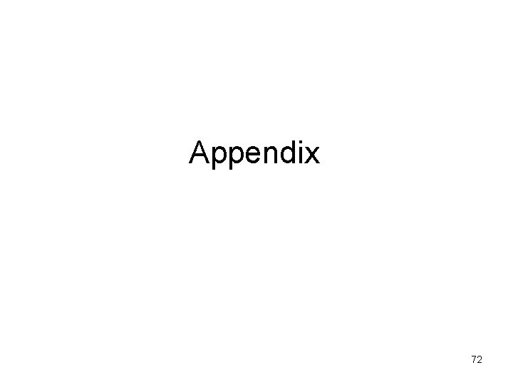 Appendix 72 