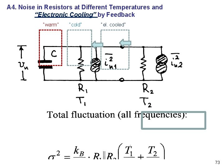 A 4. Noise in Resistors at Different Temperatures and “Electronic Cooling” by Feedback “warm”