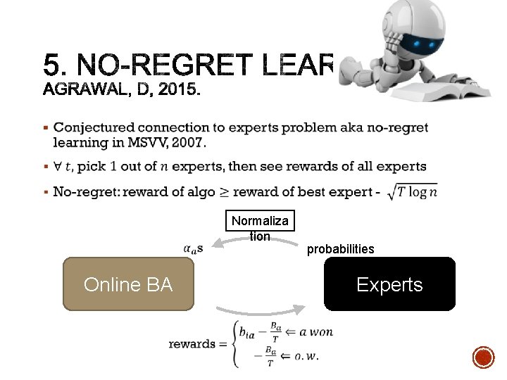 § Online BA Normaliza tion probabilities Experts 