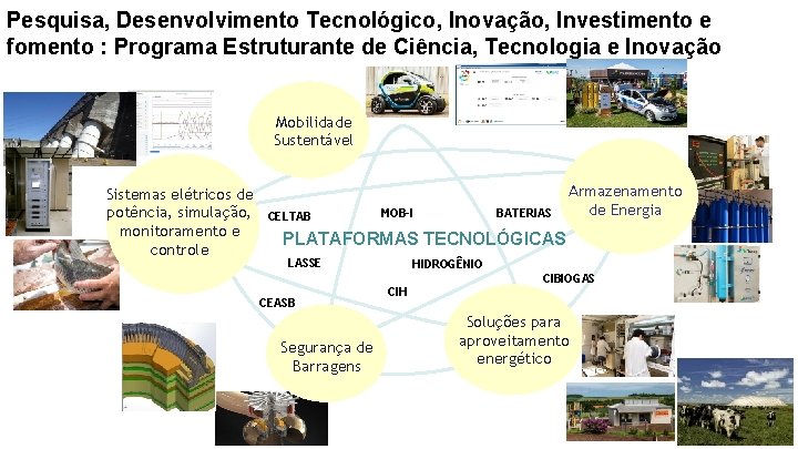 Pesquisa, Desenvolvimento Tecnológico, Inovação, Investimento e fomento : Programa Estruturante de Ciência, Tecnologia e