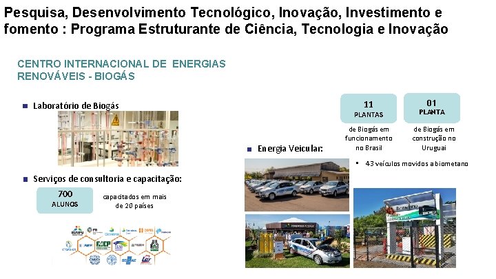 Pesquisa, Desenvolvimento Tecnológico, Inovação, Investimento e fomento : Programa Estruturante de Ciência, Tecnologia e