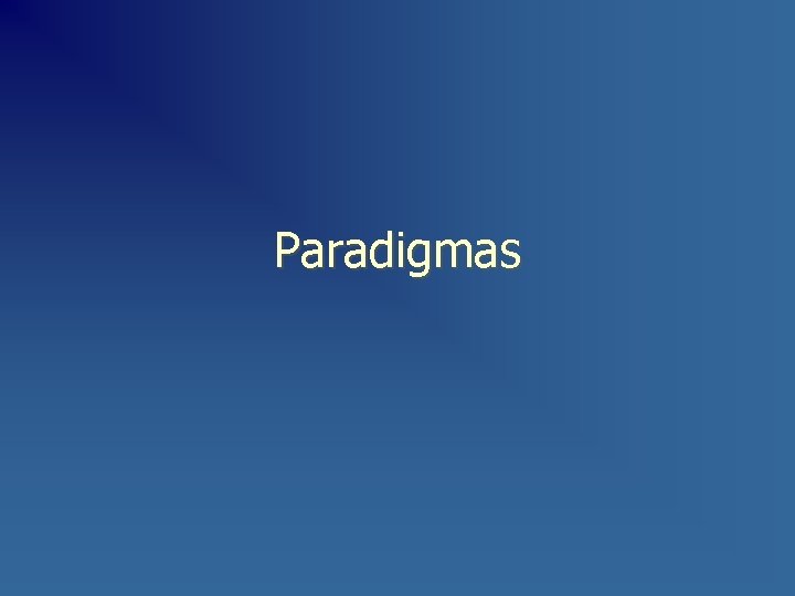 Paradigmas 