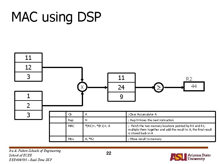 MAC using DSP 11 12 3 11 R 2 44 24 X 1 9 MAC using DSP 11 12 3 11 R 2 44 24 X 1 9