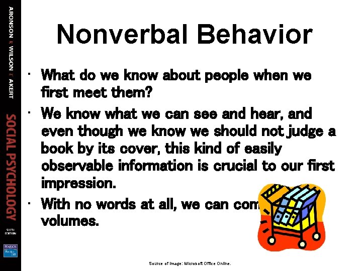 Nonverbal Behavior • What do we know about people when we first meet them? Nonverbal Behavior • What do we know about people when we first meet them?