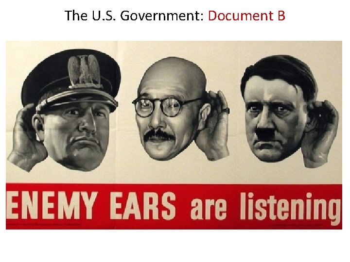 The U. S. Government: Document B 