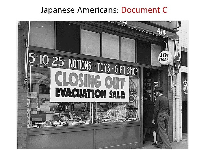 Japanese Americans: Document C 