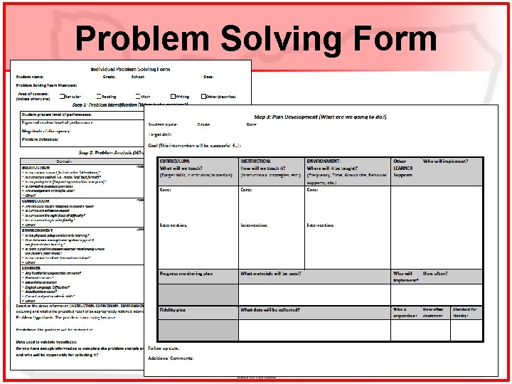 Problem Solving Form 14 