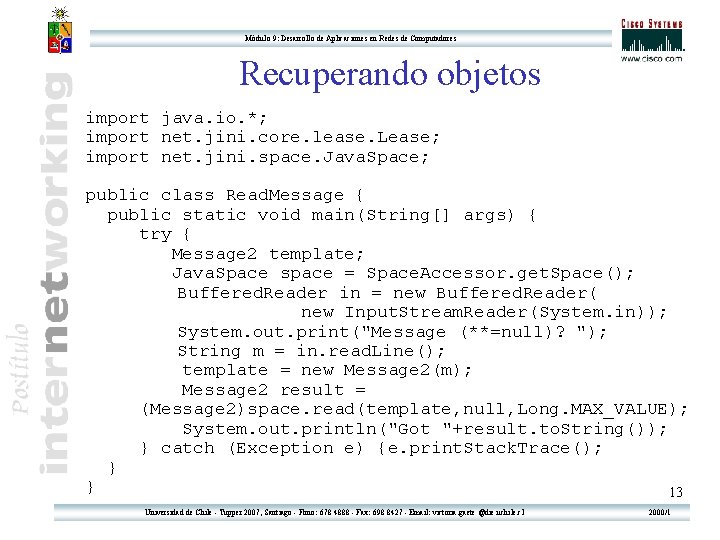Mdulo 9 Desarrollo De Aplicaciones En Redes De