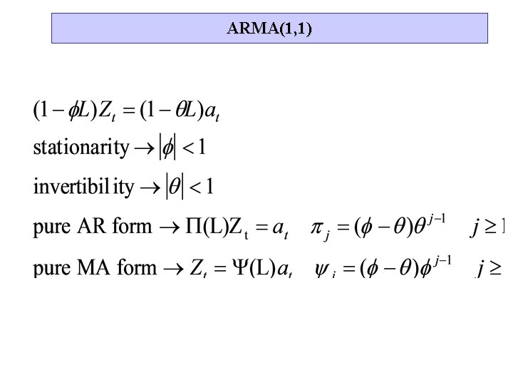 ARMA(1, 1) 