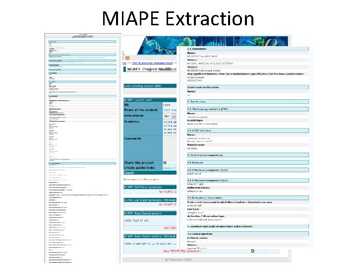 MIAPE Extraction 