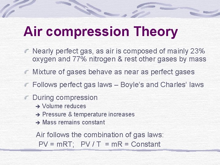 Air Compressor Receiver Prepared by CE Chew Eng