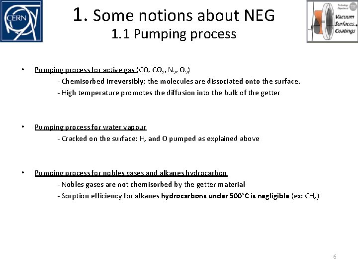 1. Some notions about NEG 1. 1 Pumping process • Pumping process for active 1. Some notions about NEG 1. 1 Pumping process • Pumping process for active