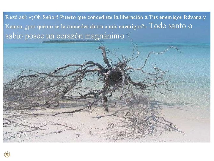 Rezó así: «¡Oh Señor! Puesto que concediste la liberación a Tus enemigos Rávana y Rezó así: «¡Oh Señor! Puesto que concediste la liberación a Tus enemigos Rávana y