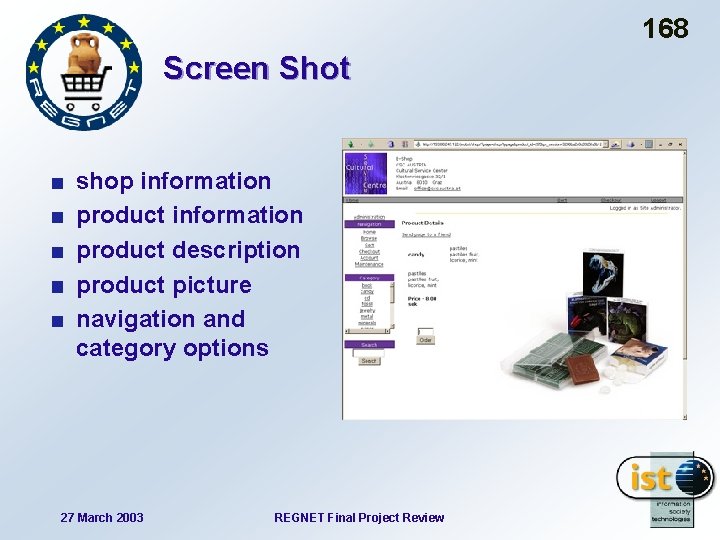 168 Screen Shot shop information product description product picture navigation and category options 27