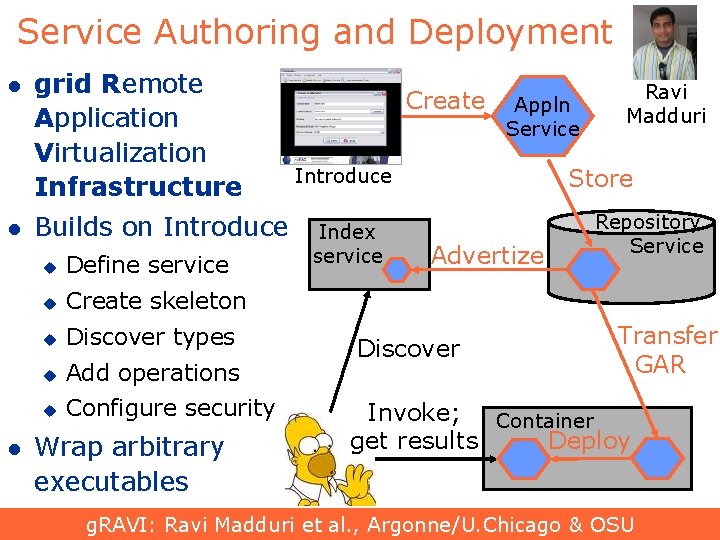 Service Authoring and Deployment l l l grid Remote Application Virtualization Infrastructure Builds on Service Authoring and Deployment l l l grid Remote Application Virtualization Infrastructure Builds on