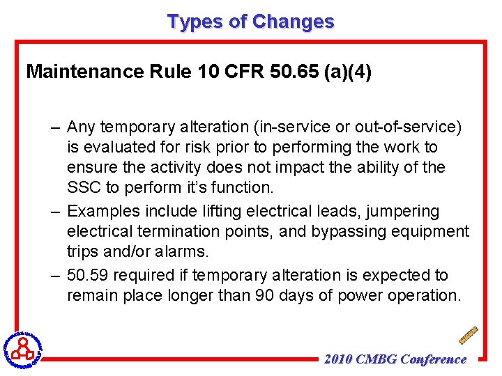Temporary Design Changes Tony Hathcock Duke Energy Oconee