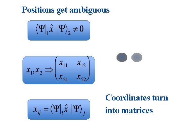 Positions get ambiguous Coordinates turn into matrices 