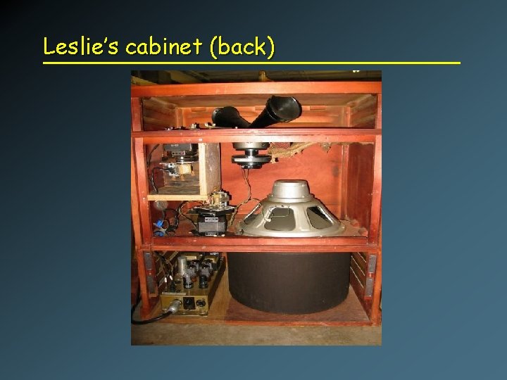 Leslie’s cabinet (back) 