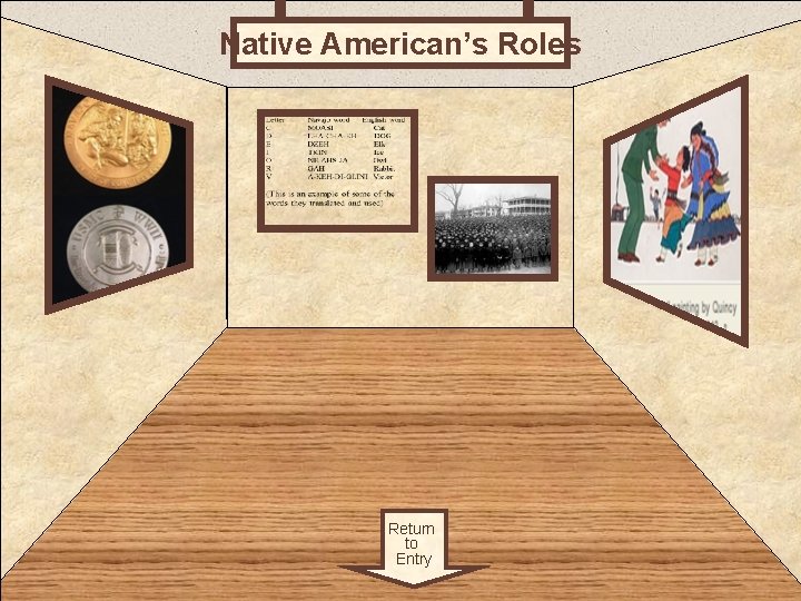 Native American’s Roles Room 2 Return to Entry 