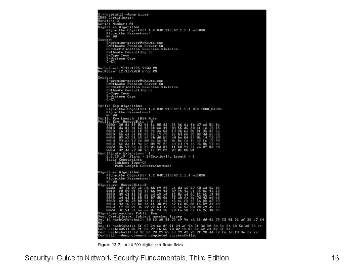 Security+ Guide to Network Security Fundamentals, Third Edition 16 