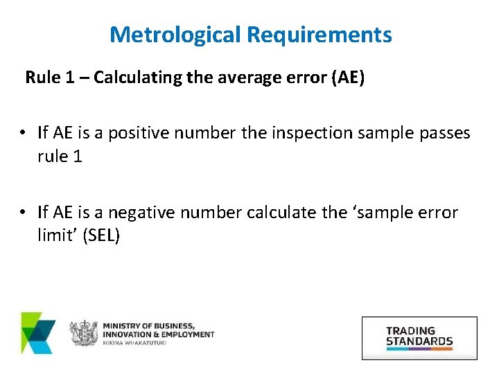 Metrological Requirements Kevin Gudmundsson Legal Metrology Advisor Trading