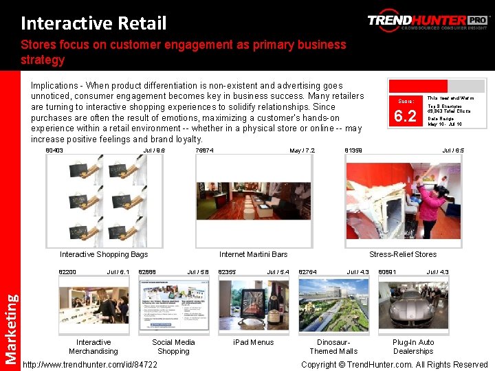 Interactive Retail Stores focus on customer engagement as primary business strategy Implications - When