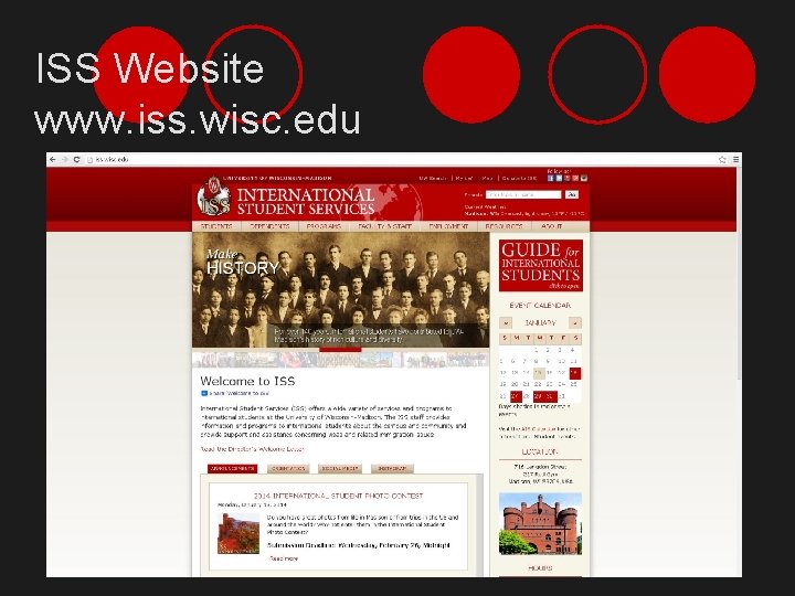 ISS Website www. iss. wisc. edu 