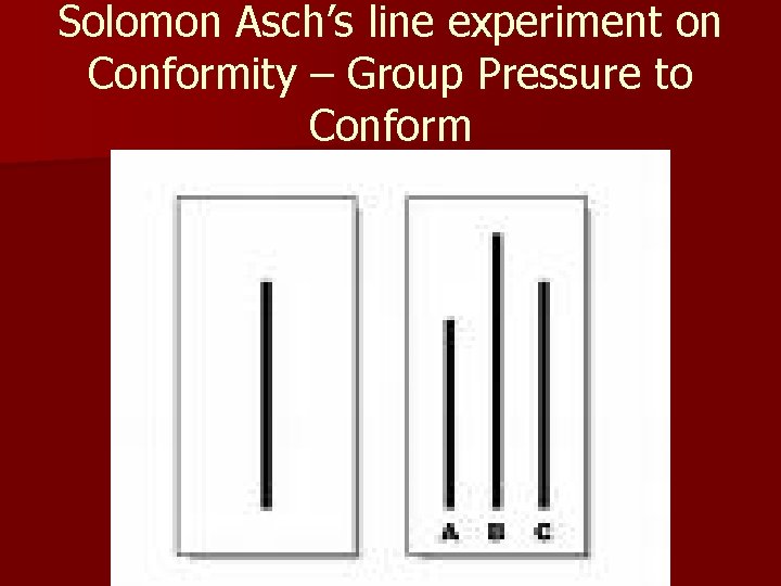 Solomon Asch’s line experiment on Conformity – Group Pressure to Conform 