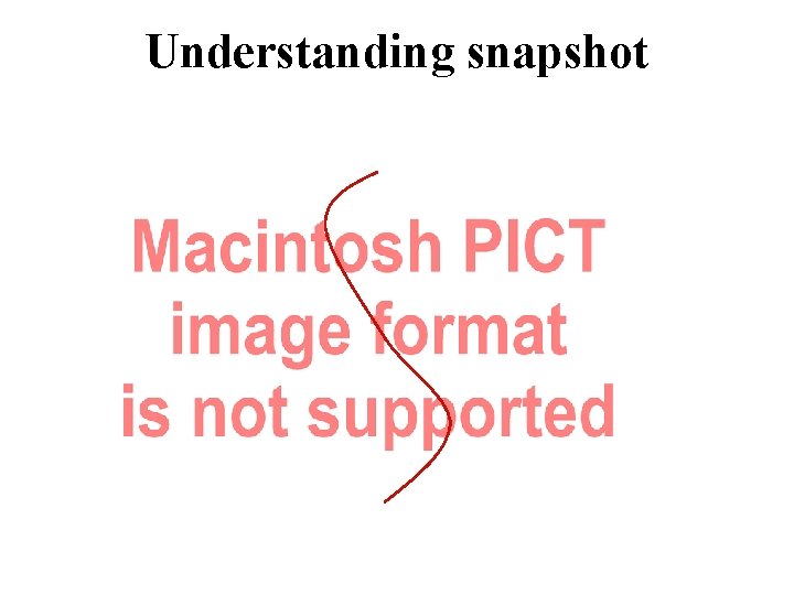 Understanding snapshot Understanding snapshot