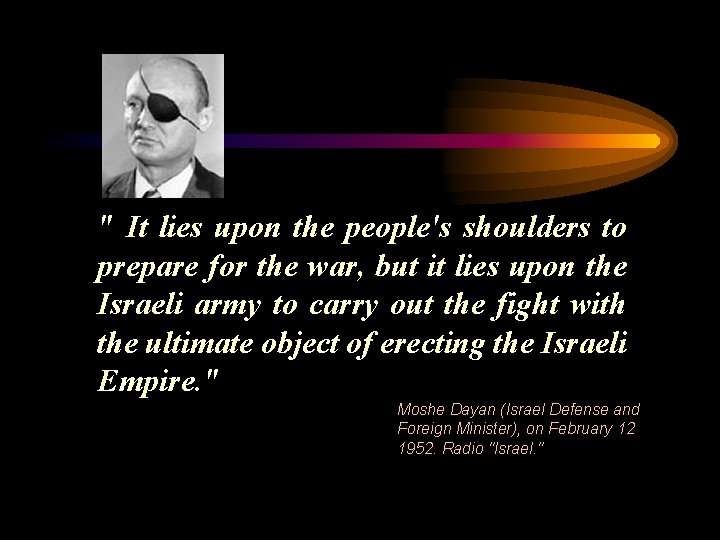 " It lies upon the people's shoulders to prepare for the war, but it