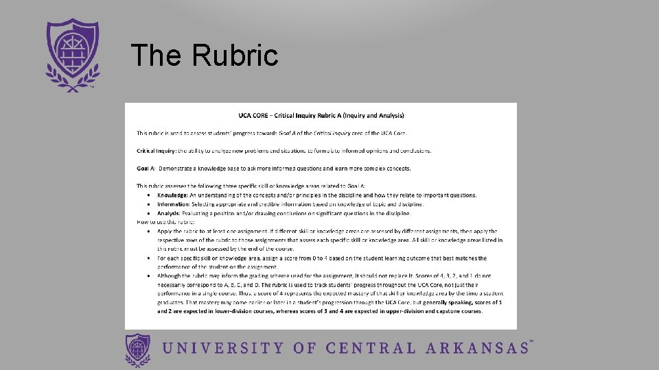 The Rubric 