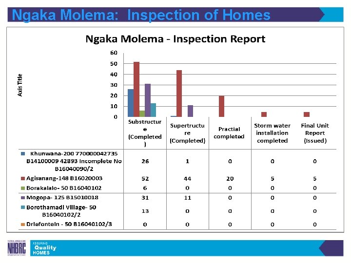 Ngaka Molema: Inspection of Homes 