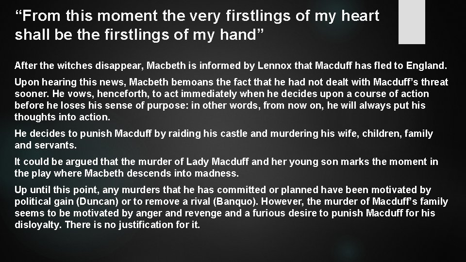 “From this moment the very firstlings of my heart shall be the firstlings of