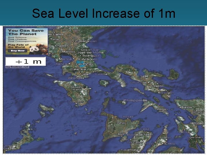 Sea Level Increase of 1 m 