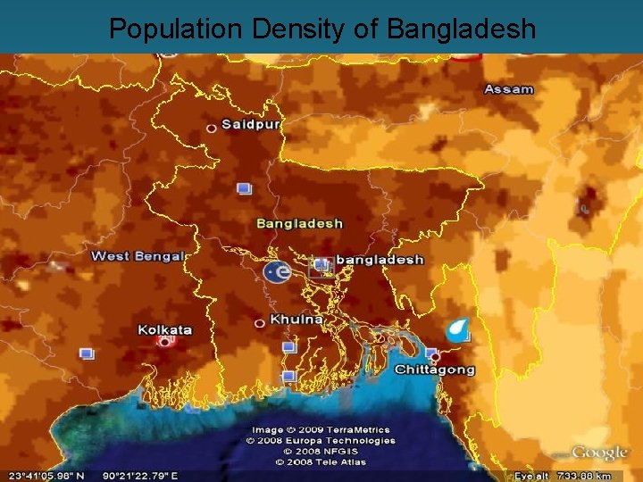 Population Density of Bangladesh 