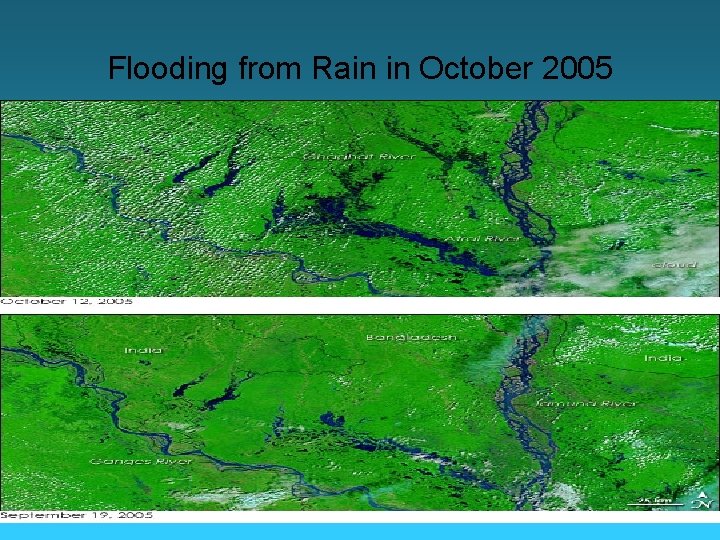 Flooding from Rain in October 2005 