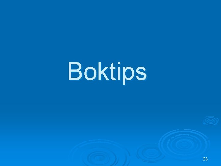 Boktips 26 