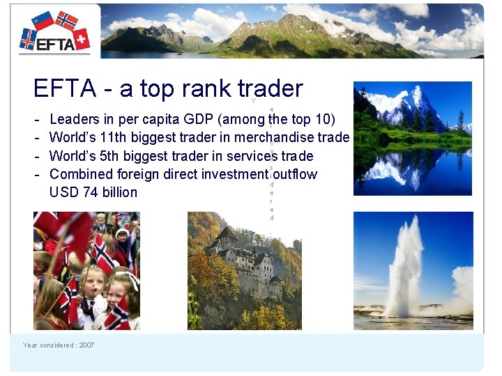 EFTA - a top rank trader Y - e a r Leaders in per
