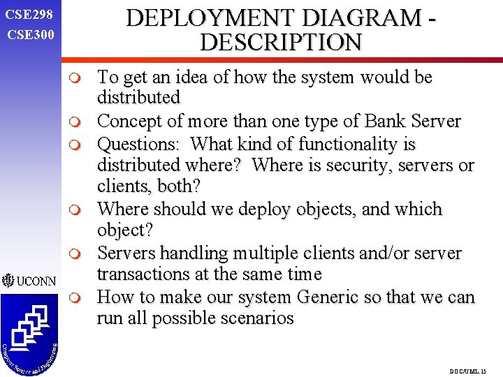 DEPLOYMENT DIAGRAM DESCRIPTION CSE 298 CSE 300 m m m To get an idea DEPLOYMENT DIAGRAM DESCRIPTION CSE 298 CSE 300 m m m To get an idea